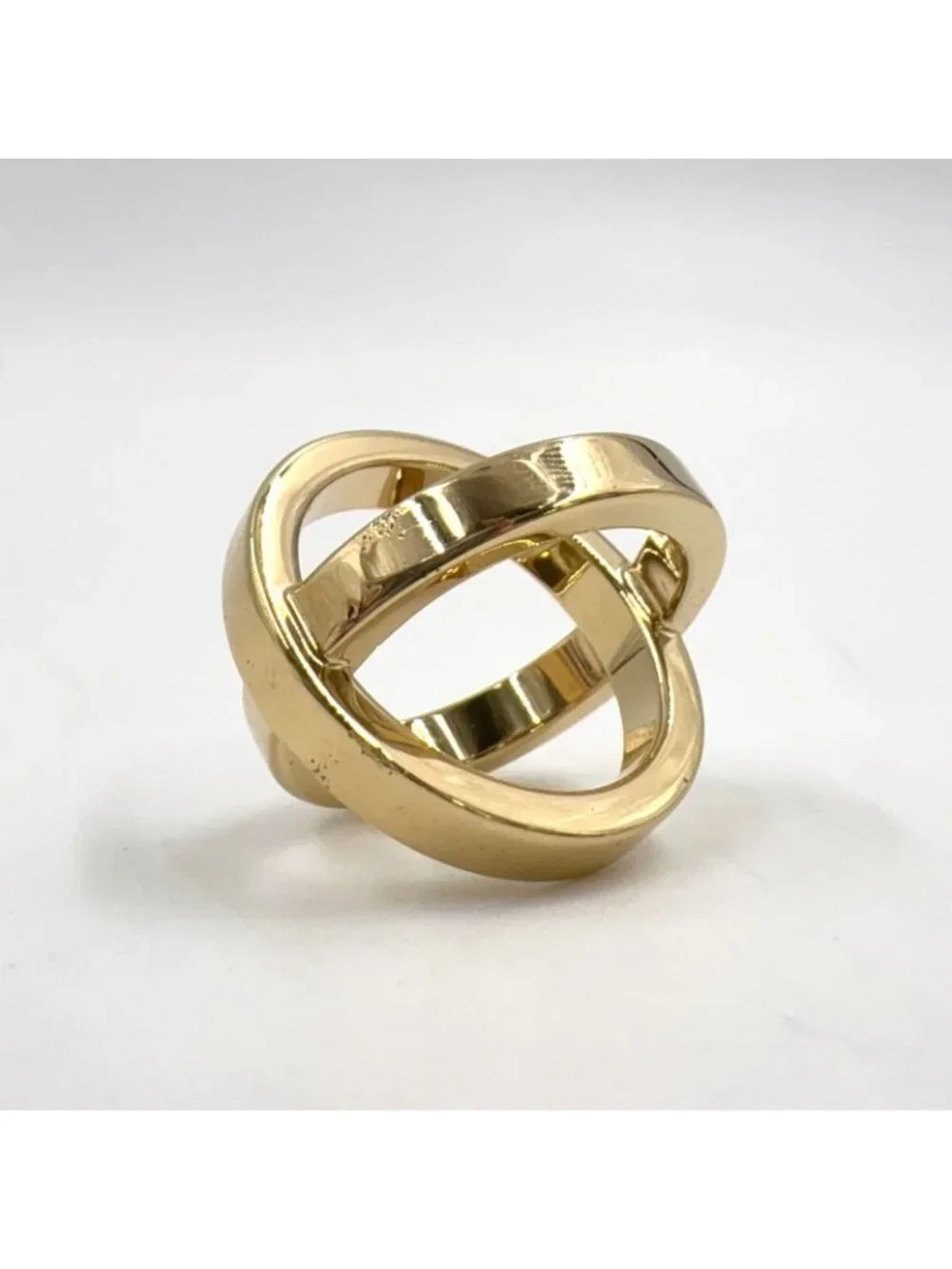 Hermes Cosmos Metal Gold Scarf Ring